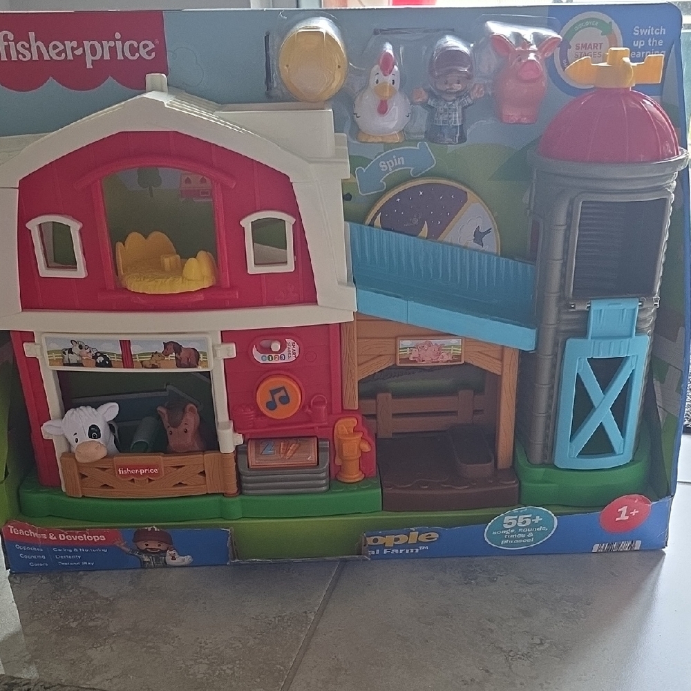 Fisher-Price Red and Blue Barn Playset
